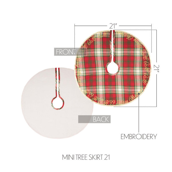 Plaid mini outlet tree skirt